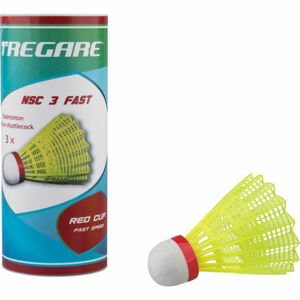 Tregare NSCW 3 FAST YELLOW Badmintonové míčky, červená, velikost UNI