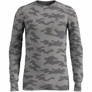 Odlo SUW MEN'S TOP L/S CREW NECK ACTIVE WARM XMAS Pánské triko, šedá, velikost XXL