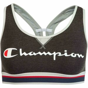 Champion CROP TOP AUTHENTIC Dámská sportovní podprsenka, tmavě šedá, velikost M