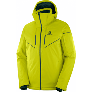 Salomon STORMRACE JKT M Pánská lyžařská bunda, reflexní neon, velikost