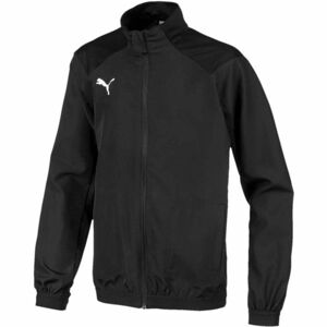 Puma LIGA SIDELINE JACKET JR Chlapecká sportovní bunda, černá, velikost 116