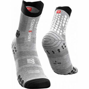 Compressport PRO RACING SOCKS V3.0 TRAIL Běžecké ponožky, šedá, velikost