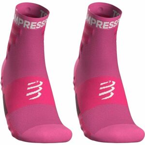Compressport TRAINING SOCKS 2-PACK Sportovní ponožky, růžová, velikost 35-38