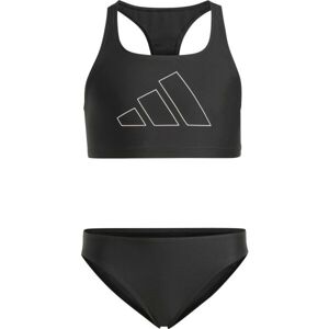 adidas PERFORMANCE BIG BARS KIDS Dívčí plavky, černá, velikost