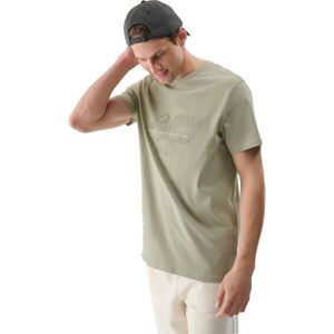 4F TSHIRT MEN Pánské triko, světle zelená, velikost