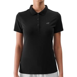 4F POLO Dámské polo tričko, černá, velikost