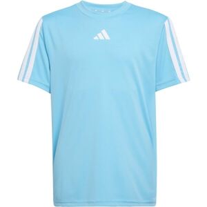 adidas JERSEY ESSENTIALS LOGO KIDS Dětské tréninkové triko, světle modrá, velikost