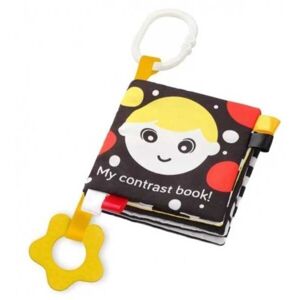 BABY ONO MY CONTRAST BOOK Dětská senzorická knížka, černá, velikost