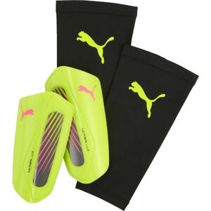 Puma ULTRA LIGHT STRAP Unisex fotbalové chrániče, žlutá, velikost