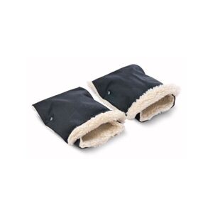 SENSILLO MUFF 2ks 45 x 21 CM Rukávníky na kočárek, černá, velikost