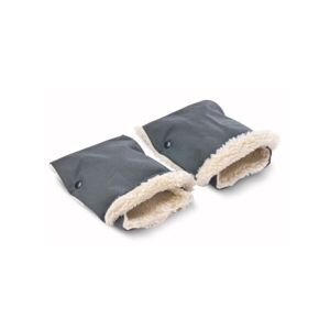 SENSILLO MUFF 2ks 45 x 21 CM Rukávníky na kočárek, tmavě šedá, velikost