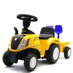 BABY MIX NEW HOLLAND Dětské odrážedlo traktor s vlečkou, žlutá, velikost