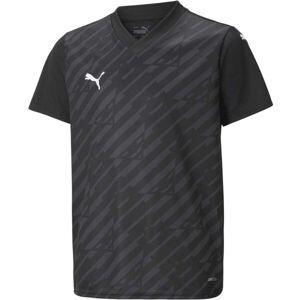 Puma TEAMULTIMATE JERSEY JR Dětský fotbalový dres, černá, velikost