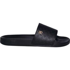 Tommy Hilfiger MONOGRAM POOLSIDE Dámské pantofle, černá, velikost