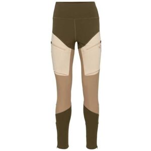 KARI TRAA ANE HIKING Dámské legíny, khaki, velikost
