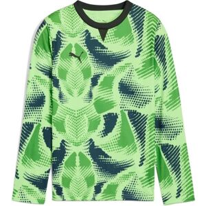 Puma TEAMTARGET GL LS JERSEY JR Dětský brankářský dres, zelená, velikost