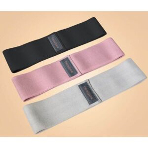 GymBeam BOOTY BAND Set od porových gum, šedá, velikost