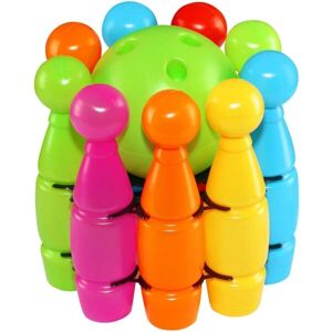 RELAKS-TOYS BOWLING PINS WITH A LARGE BOWLING BALL Sada kuželek s koulí, mix, velikost