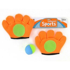 ADAR CATCH BALL RUKAVICE S MÍČEM Dětská hra, oranžová, velikost