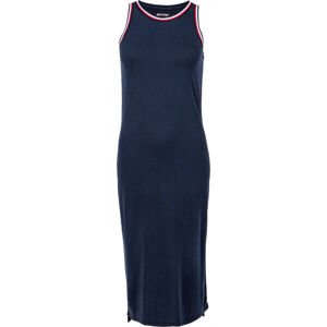 Tommy Hilfiger STRIPE TAPE MODAL DRESS MIDI Dámské šaty, tmavě modrá, velikost