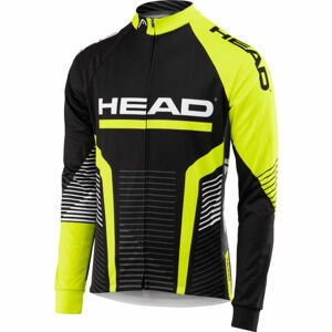 Head LONG SLEEVE JERSEY Dres s dlouhým rukávem, černá, velikost XL