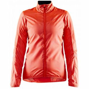 Craft ESSENCE Dámská ultralehká cyklistická bunda, oranžová, velikost L