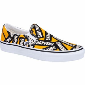 Vans UA CLASSIC SLIP ON (SHIT HAPPENS) Unisex slip on boty, oranžová, veľkosť 42