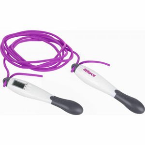 Fitforce DIGI JUMP ROPE Digitální švihadlo, fialová, velikost