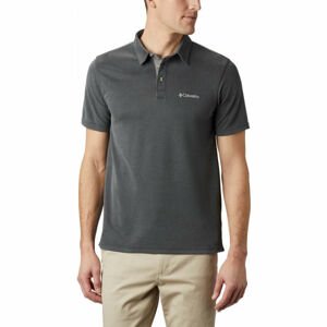 Columbia NELSON POINT POLO Pánské polo triko, tmavě šedá, velikost