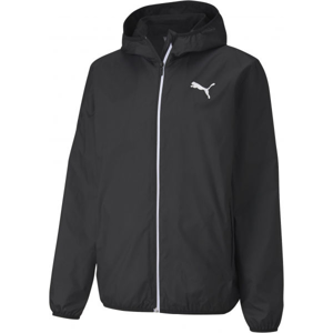Puma ESSENTIAL SOLID WINDBREAKER JACKET Pánská sportovní větrovka, černá, velikost XXL