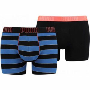 Puma YD BOLD STRIPE BOXER 2P Pánské boxerky, černá, velikost S