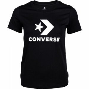 Converse STAR CHEVRON TEE Dámské tričko, černá, veľkosť M