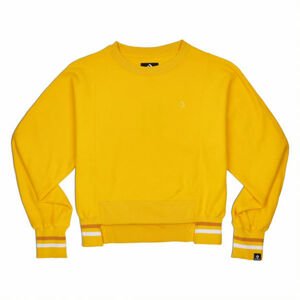 Converse WOMENS ASYMMETRICAL RIB CREW Dámská asymetrická mikina, žlutá, veľkosť M