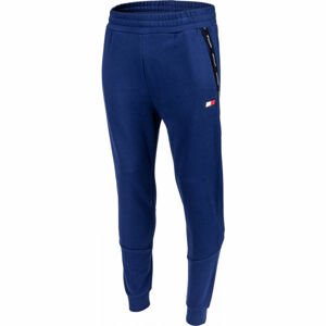 Tommy Hilfiger FLEECE CUFFED TAPE PANT Pánské tepláky, tmavě modrá, velikost XL