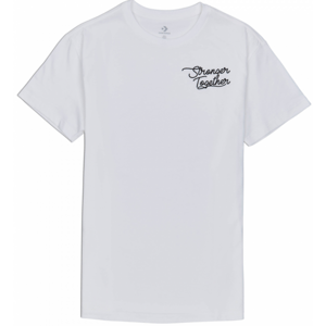 Converse WOMENS STRONGER TOGETHER RELAXED TEE Dámské tričko, bílá, velikost M