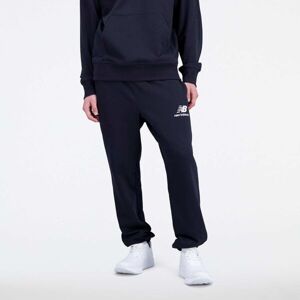 New Balance ESSENTIALS STACKED LOGO FRENCH TERRY SWEATPANT Pánské teplákové kalhoty, černá, velikost