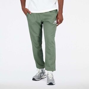 New Balance ESSENTIALS STACKED LOGO FRENCH TERRY SWEATPANT Pánské teplákové kalhoty, zelená, velikost