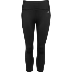 Fitforce NOUHA Dámské 3/4 fitness legíny, černá, velikost XXL