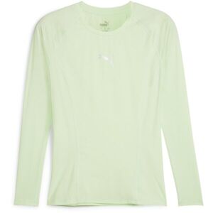 Puma LIGA BASELAYER LONG SLEEVE TEE Pánské funkční triko, světle zelená, velikost