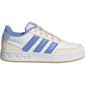 adidas BREAKBASE J Dětská volnočasová obuv, bílá, velikost