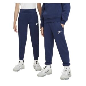 Nike SPORTSWEAR CLUB FLEECE Chlapecké tepláky, tmavě modrá, velikost
