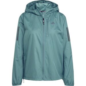 adidas OWN THE RUN B JACKET Dámská běžecká bunda, tmavě zelená, velikost