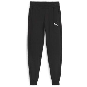 Puma TEAMGOAL CASUALS PANTS JR Chlapecké fotbalové tepláky, černá, velikost