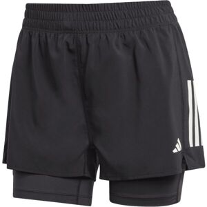 adidas OWN THE RUN B S 2IN1 W Dámské sportovní trenky, černá, velikost