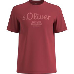 s.Oliver LOGO T-NOOS Pánské tričko, vínová, velikost