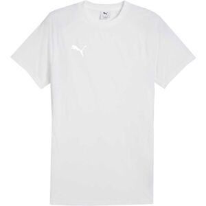 Puma TEAMEVOSTRIPE TEE Pánské triko, bílá, velikost XXXL