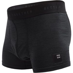 Sensor MERINO CORDURA Pánské trenky, černá, velikost XXL