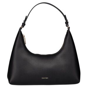 Calvin Klein FOIL LOGO SHOULDER BAG Dámská taška, černá, velikost