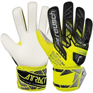 Reusch ATTRAKT SOLID JUNIOR Dětské brankářské rukavice, žlutá, velikost
