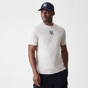 New Era NEW YORK YANKEES MLB LOGO Pánské triko, béžová, velikost